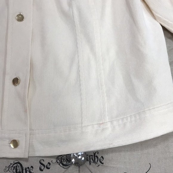 Anne Klein Corduroy Trucker Jacket - Picture 8 of 9